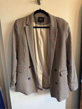 Rails Stanton Blazer in Neutral Houndstooth